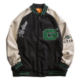 Letterman Jacket Outfit Senior Jackets Varsity Baseball Coat Vintage Baseball Uniform Men's Spring and Autumn Top