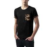 jogging shorts for men Slim Fit Muscle Gym Men Shorts Men Casual Sports T-shirt Slim Fit Fashion Camouflage Contrast Color Pocket Sleeve