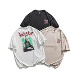 2022 Summer Man Outfits Portrait Crew Neck Short Sleeve