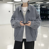Corduroy Patch Jacket Fall Jacket Men's Loose Casual