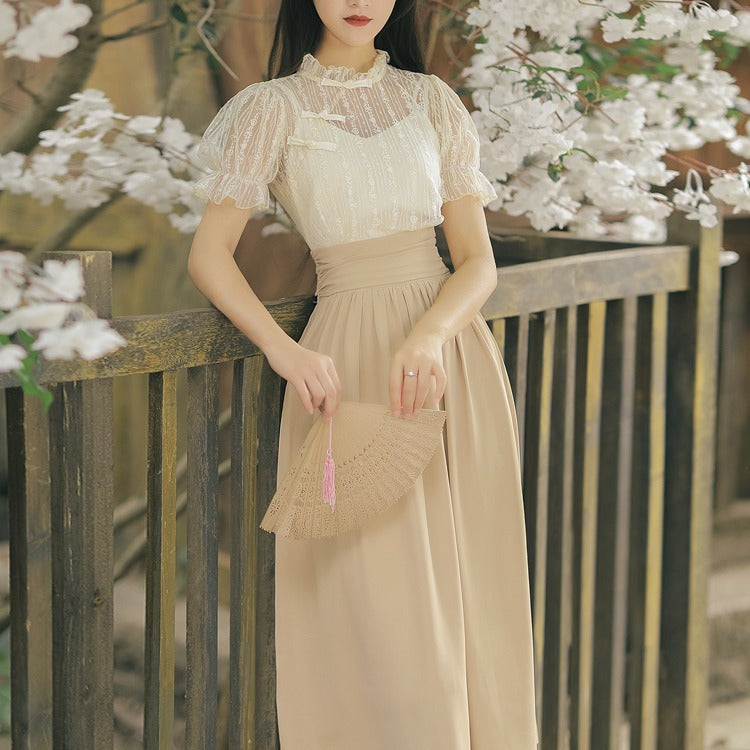 Women cottagecore Dress Summer Fairy Dress Vintage Dress