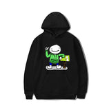 Dreamwastaken Men's Novelty Hoodies Dream Merch Shirt Cartoon Print Sweatshirt Casual Loose-Fitting Hoodie Outerwear Shirt