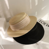 Straw Hat Raffia Flat Straw Hat