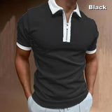 Polo Shirts Short Sleeve Color Matching Top