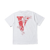Vlone ShortSleeved Tshirt Printed Friends High Street Hip Hop Men and Women Half Sleeve