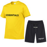 Fear Of God Fog Essentials Fashion Brand Casual Short-Sleeved Shorts Suit Chest