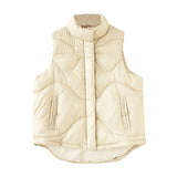 Women Winter Coats Puffer down Vest Autumn and Winter Vest Women's Lightweight Fashion Vest