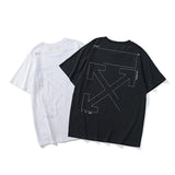 Off White T Shirt Arrow Print Men's Clothing Owt  Short Sleeve