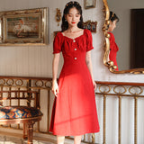 Women's Cottagecore Dress Summer First Love Dress Women's Summer Dress Snow Dress