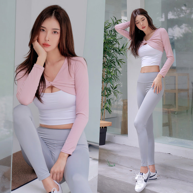 Moisture Wicking Shirts Yoga Long Sleeve Slim Fit Slim Look Running Sports Gym Quick Drying Clothes