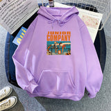 Slogan Graphic Hoodie Baggy Coat Velvet Padded Hooded Sweatshirt