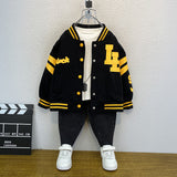 Toddler Boys Jackets Children's Baseball Uniform Coat for Boys Spring and Autumn