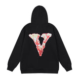 Juice WRLD in Loving Memory Hoodie Juice-Wrld-X-Vlone-Burner Portrait Printing Hooded Pullover Fleece-Lined
