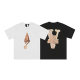 Pop Smoke Vlone King of New York T Shirt Palm Necklace Big V Printed T-shirt