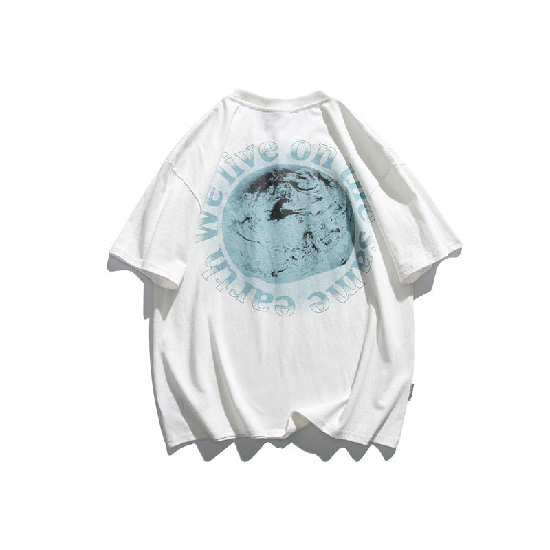 Man Summer T Shirt Printed round Neck