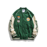 Letterman Jacket Outfit Senior Jackets Varsity Baseball Coat Baseball Uniform Men's All-Match Top