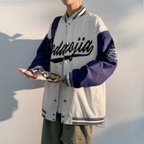 Letterman Jacket Outfit Senior Jackets Varsity Baseball Coat Spring and Autumn Jacket Men's Loose Large Size Jacket Baseball Uniform Men