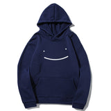 Smiley Face Hoodie Print Casual Fashion Loose Men's Hoodie