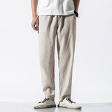 Linen Pants Straight Leg Pants Spring/Summer Men's Casual Trousers