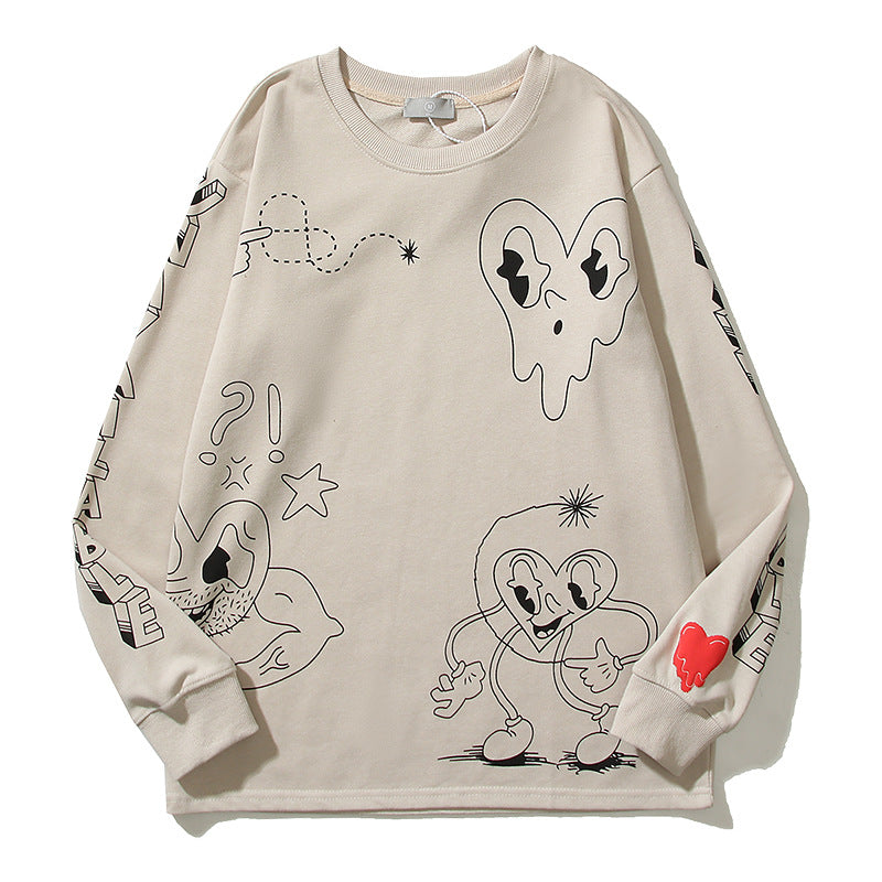 Kanye West Sunday Service Sweatshirt Retro Loose Men'S And Women'S Round Neck Long Sleeve
