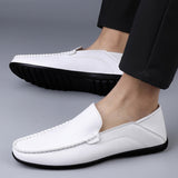 Loafers for Men Spring Low Top Loafers Casual round Toe Men's Casual Shoes Loafers