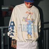 Rrr123 Sweatshirt Rrr123 Joint Fog Retro Couple Brushed Hoody