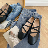 Nude Pumps Block Heel Ballet Shoes