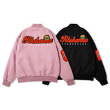 Letterman Jacket Outfit Senior Jackets Varsity Baseball Coat Baseball Uniform Men's Loose Lapel Jacket