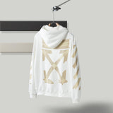 Off White Hoodie Hooded Sweater Casual Zipper Long Sleeve Clothing Owt