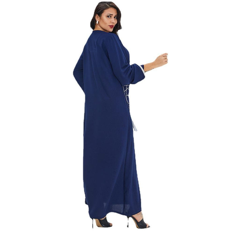 Muslim Women Stylish Kashibo Abaya Muslim Ladies Long Gown Islamic Clothing Jilbab Jalabiya Summer Casual Dress