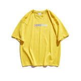 Men's T-shirt Short-Sleeved T-shirt Men's Summer Hip Hop Cool Graffiti Printing Loose Trendy Half-Length Sleeves T