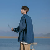Denim Shirts Vintage Denim Shirt for Men Autumn