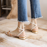 Nude Wide Fit Block Heels Chunky Heel Sandals