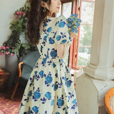 Women's cottagecore Dress Summer Floral Skirt Dress for Women