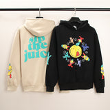 Smiley Face Hoodie Smiley Hip Hop Men's and Women's Hoodies Sweatshirt Loose Long Sleeve