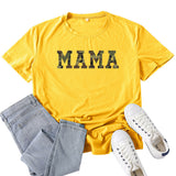 Boy Mama T Shirt Mama Color Letter Print T-shirt