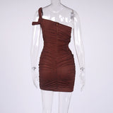 Women Summer Dresses Mini Dress Autumn Printed Hollow Skirt Dress