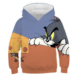 Tom and Jerry Hoodie Autumn Winter Sweater Anime Print Hoodie