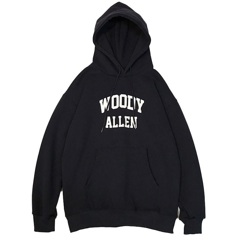 Slogan Graphic Hoodie Letter Baggy Coat
