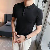 Men Polo Shirts Lapel T-shirt
