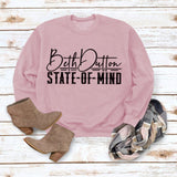 Beth Dutton Outfits Head round Neck Top T-shirt Sweater
