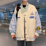 Letterman Jacket Outfit Senior Jackets Varsity Baseball Coat Spring and Autumn Men's Casual Jacket Trendy Loose Coat