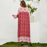 Women Plus Size Dresses Spring/Summer Loose Printed Dress