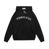 Slogan Graphic Hoodie Hooded Cardigan Sweater Men's and Women's Letter Embroidery Coat