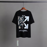 off Ow White T Shitrs Little Daisy Short-Sleeved T-shirt Men's and Women's Floral White