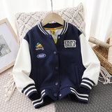Children Baseball Jacket Small Yellow Duck Children's Clothing Boys' Baseball Jacket Autumn Clothes
