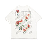 Men's T-shirt Fashion Brand T-shirt Men's Short-Sleeved Summer Loose Street Trendy Printing