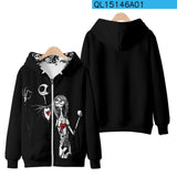 Skeleton Hoodie Zip Jacket