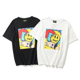 Justin Bieber Drew House Men Women Cotton Top T Shirt Summer Style Women Streetwear Short Sleeve Tshirt Base Shirt