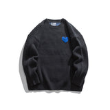 Man Fall Winter Outfis Autumn and Winter round Neck Sweater Men's Loose Couple Casual Knitted Sweater